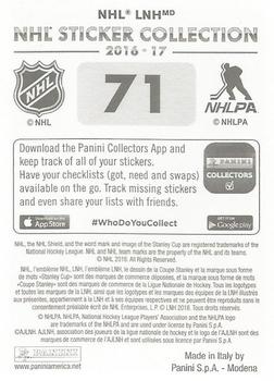 2016-17 Panini NHL Sticker Collection #71 Jimmy Howard Back