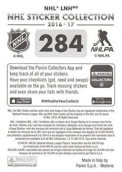 2016-17 Panini NHL Sticker Collection #284 Jonathan Toews Back