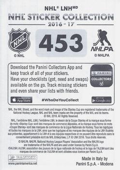 2016-17 Panini NHL Sticker Collection #453 Patrick Kane Back