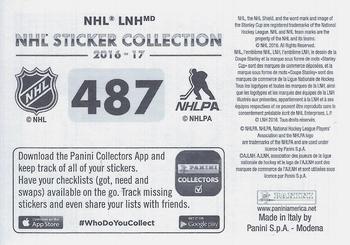 2016-17 Panini NHL Sticker Collection #487 Game 3 Back