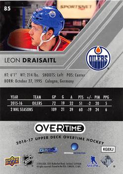 2016-17 Upper Deck Overtime #85 Leon Draisaitl Back