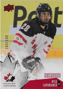 2015 Upper Deck Team Canada Juniors - Base - Exclusives #23 Kyle Capobianco Front