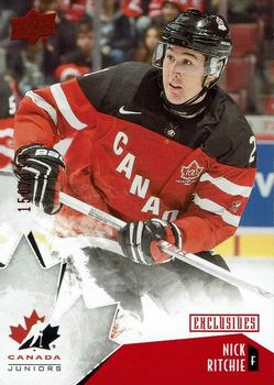 2015 Upper Deck Team Canada Juniors - Base - Exclusives #45 Nick Ritchie Front