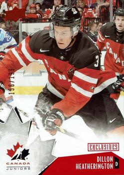 2015 Upper Deck Team Canada Juniors - Base - Exclusives #46 Dillon Heatherington Front