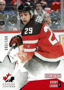 2015 Upper Deck Team Canada Juniors - Base - Exclusives #88 Robby Fabbri Front