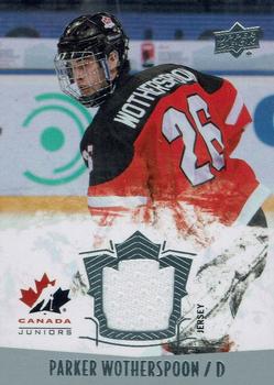 2015 Upper Deck Team Canada Juniors - Base Jerseys #124 Parker Wotherspoon Front