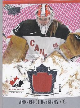 2015 Upper Deck Team Canada Juniors - Base Jerseys #146 Ann-Renee Desbiens Front