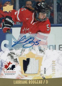 2015 Upper Deck Team Canada Juniors - Gold Spectrum Autograph Patch #152 Lauriane Rougeau Front