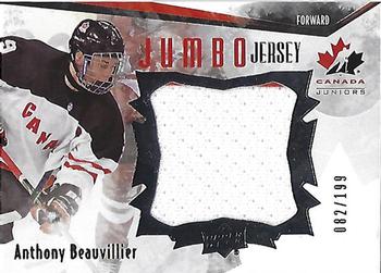 2015 Upper Deck Team Canada Juniors - Jumbo Jersey #JS-AB Anthony Beauvillier Front