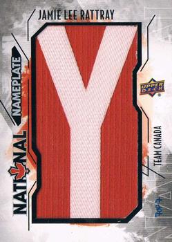 2015 Upper Deck Team Canada Juniors - Nameplate Letter Patches #NP-RA Jamie Lee Rattray Front