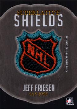 2015-16 Leaf In The Game Superlative - Superlative Shields #SS-JF Jeff Friesen Front