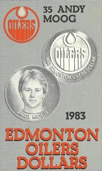 1983 Edmonton Oilers Dollars #H15 Andy Moog Front