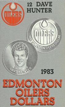 1983 Edmonton Oilers Dollars #H16 Dave Hunter Front