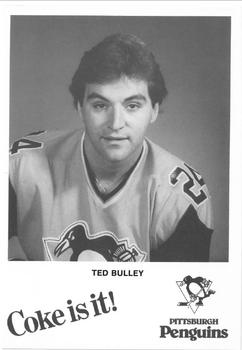 1983-84 Coca-Cola Pittsburgh Penguins #NNO Ted Bulley Front