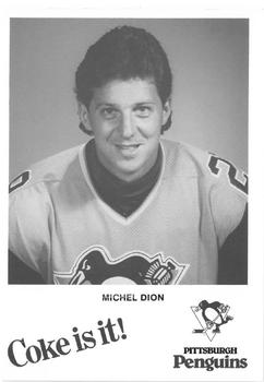 1983-84 Coca-Cola Pittsburgh Penguins #NNO Michel Dion Front