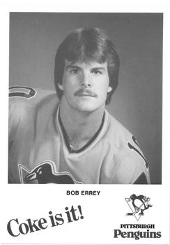 1983-84 Coca-Cola Pittsburgh Penguins #NNO Bob Errey Front
