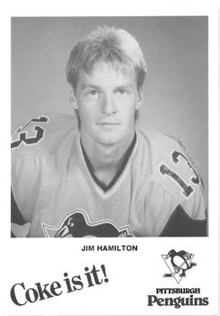 1983-84 Coca-Cola Pittsburgh Penguins #NNO Jim Hamilton Front