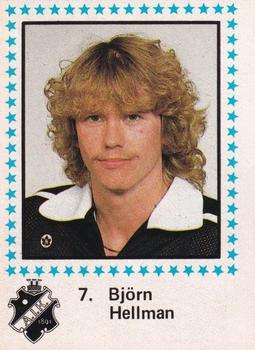 1983-84 Semic Elitserien (Swedish) #7 Bjorn Hellman Front