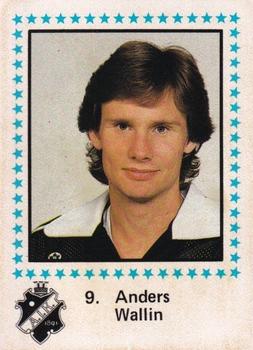 1983-84 Semic Elitserien (Swedish) #9 Anders Wallin Front