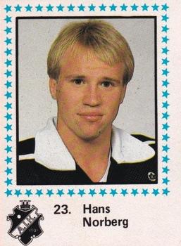 1983-84 Semic Elitserien (Swedish) #23 Hans Norberg Front