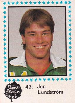 1983-84 Semic Elitserien (Swedish) #43 Jon Lundstrom Front