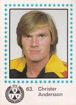 1983-84 Semic Elitserien (Swedish) #63 Christer Andersson Front