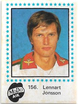 1983-84 Semic Elitserien (Swedish) #156 Lennart Jonsson Front