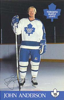 1984-85 Toronto Maple Leafs Postcards #NNO John Anderson Front