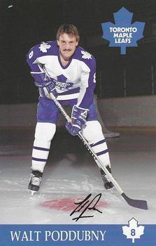 1984-85 Toronto Maple Leafs Postcards #NNO Walt Poddubny Front