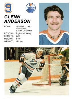 1984-85 Edmonton Oilers #NNO Glenn Anderson Front