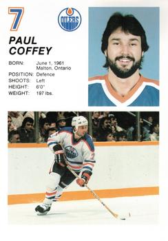 1984-85 Edmonton Oilers #NNO Paul Coffey Front