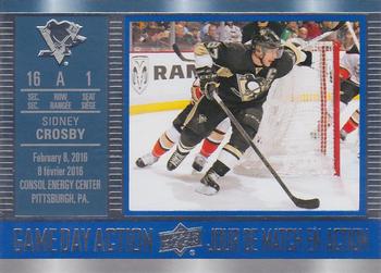 2016-17 Upper Deck Tim Hortons - Game Day Action #GDA-10 Sidney Crosby Front