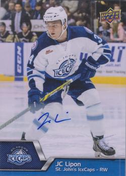 2014-15 Upper Deck AHL - Autographs #1 J.C. Lipon Front