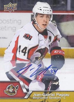2014-15 Upper Deck AHL - Autographs #110 Jean-Gabriel Pageau Front