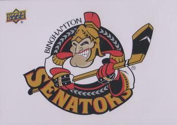 2014-15 Upper Deck AHL - Logo Stickers #3 Binghamton Senators Front