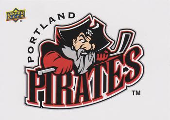 2014-15 Upper Deck AHL - Logo Stickers #18 Portland Pirates Front