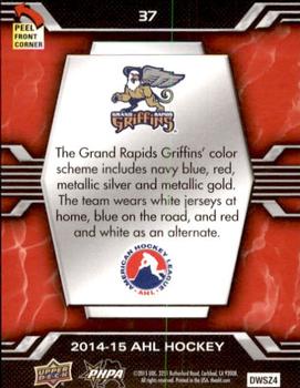 2014-15 Upper Deck AHL - Logo Stickers #37 Grand Rapids Griffins Back