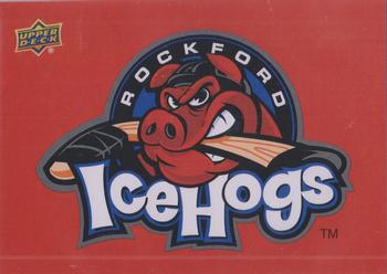 2014-15 Upper Deck AHL - Logo Stickers #51 Rockford IceHogs Front