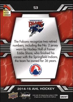 2014-15 Upper Deck AHL - Logo Stickers #53 Springfield Falcons Back