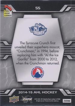 2014-15 Upper Deck AHL - Logo Stickers #55 Syracuse Crunch Back