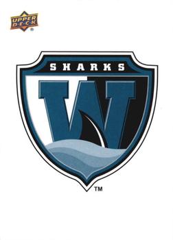 2014-15 Upper Deck AHL - Logo Stickers #60 Worcester Sharks Front