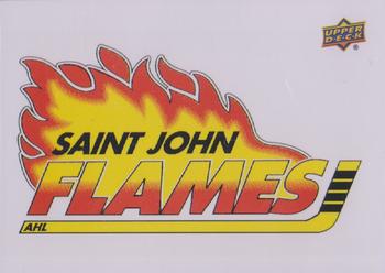 2014-15 Upper Deck AHL - Logo Stickers #69 Saint John Flames Front
