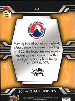 2014-15 Upper Deck AHL - Logo Stickers #70 Springfield Kings Back
