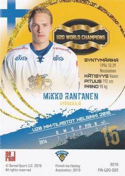2016 Sereal Team Finland - U20 #FIN-U20-020 Mikko Rantanen Back