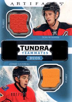 2016-17 Upper Deck Artifacts - Tundra Teammates Duos Relics #T2-CALG Johnny Gaudreau / Sean Monahan Front