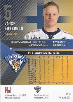 2016 Sereal Team Finland - Blue #FIN-BAS-007 Lasse Kukkonen Back