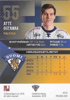 2016 Sereal Team Finland - Silver #FIN-BAS-009 Atte Ohtamaa Back