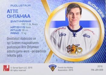 2016 Sereal Team Finland - Jerseys #FIN-JER-009 Atte Ohtamaa Back
