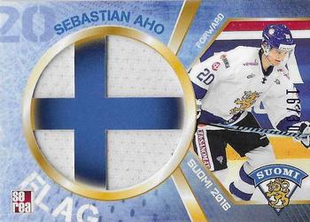 2016 Sereal Team Finland - Jersey Flags #FIN-JER-F11 Sebastian Aho Front