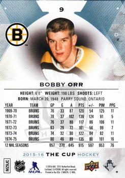 2015-16 Upper Deck The Cup #9 Bobby Orr Back